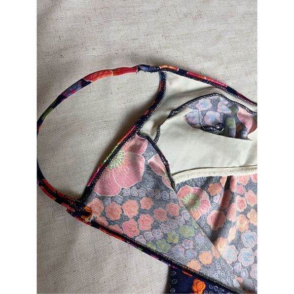 Vintage 1970s Flower Power Swimsuit Bathing Suit - Picture 4 of 5